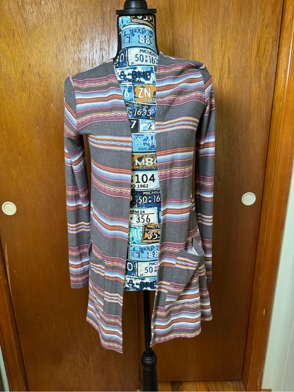 Striped Long Wallflower Cardigan